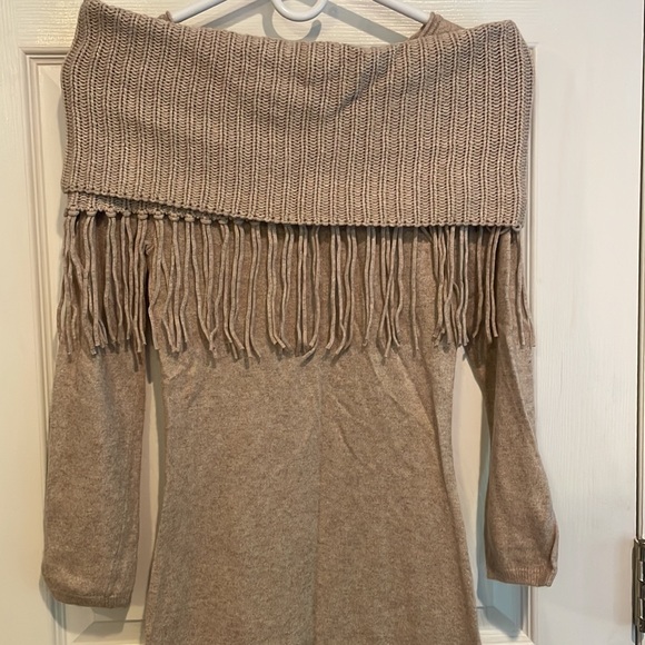 Alice + Olivia Cashmere Fringe Dress Small - Picture 2 of 5